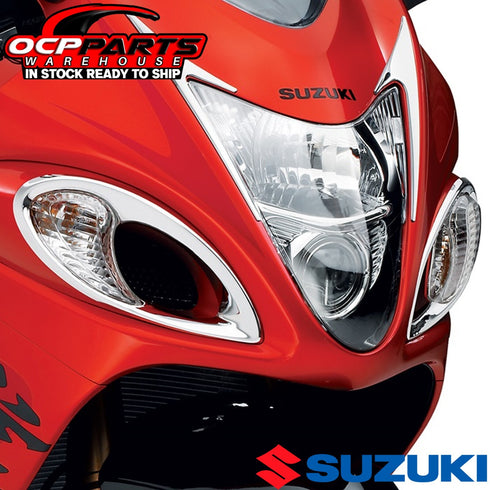 NEW 2008 - 2020 GENUINE SUZUKI HAYABUSA CHROME AIR INTAKE COVERS 99000-99013-K14